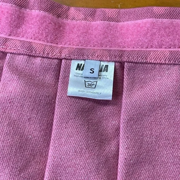 Namilia Dolls Kill Denim Skirt Pink Pleated Micro Mini Small, Punk - Picture 12 of 15